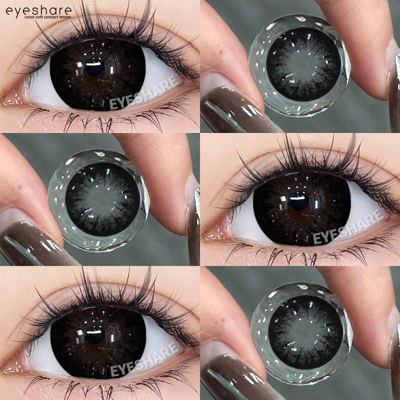 Eyeshare 1 Pair New Colored Contact Lenses for Eyes Natural Softlens Korean Lens Annual Girl Eye Makeup Contacts