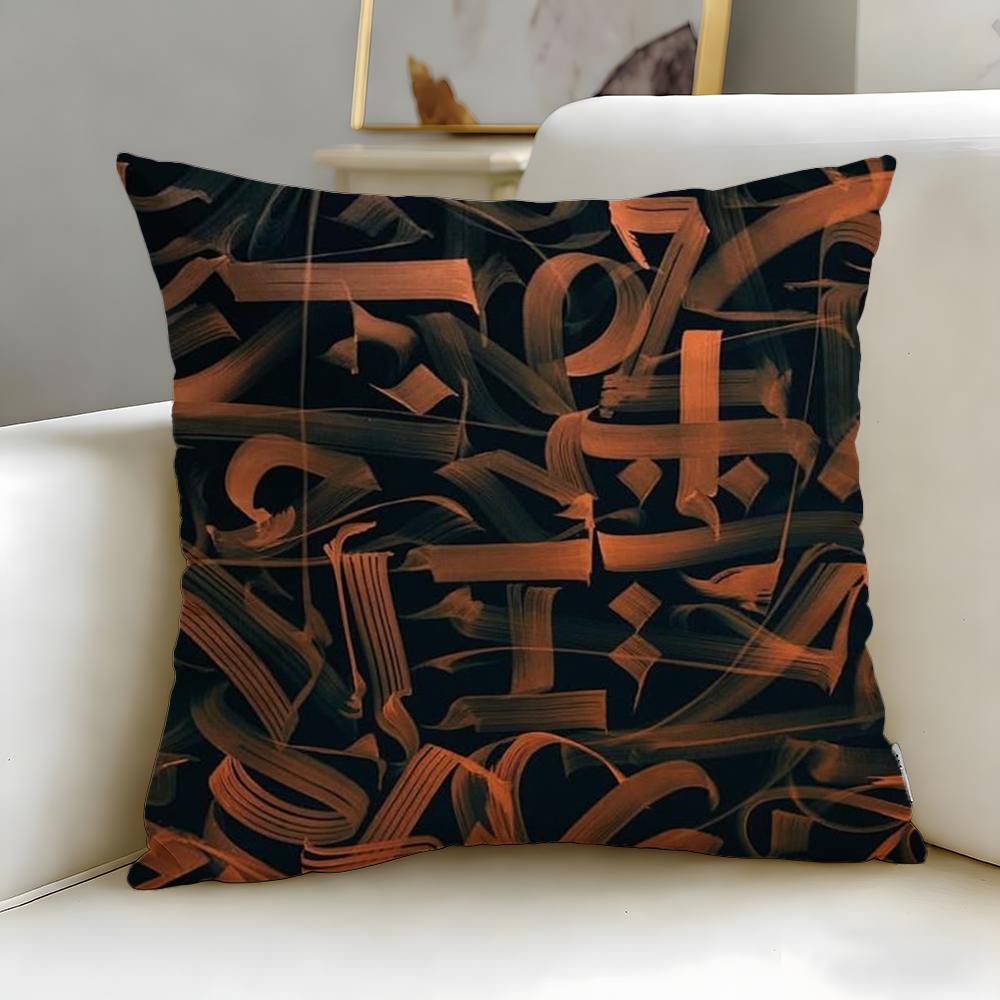 Stylish Ppokras Lampasier Cushion Cover Soft  EasyWash Pillow Case  Versatile for Couch Bed Travel and Office