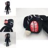 Siren Head Series Black Dog Plush Toy Crooked Neck Horror Stuffed Doll 30cm/11.8inch Height