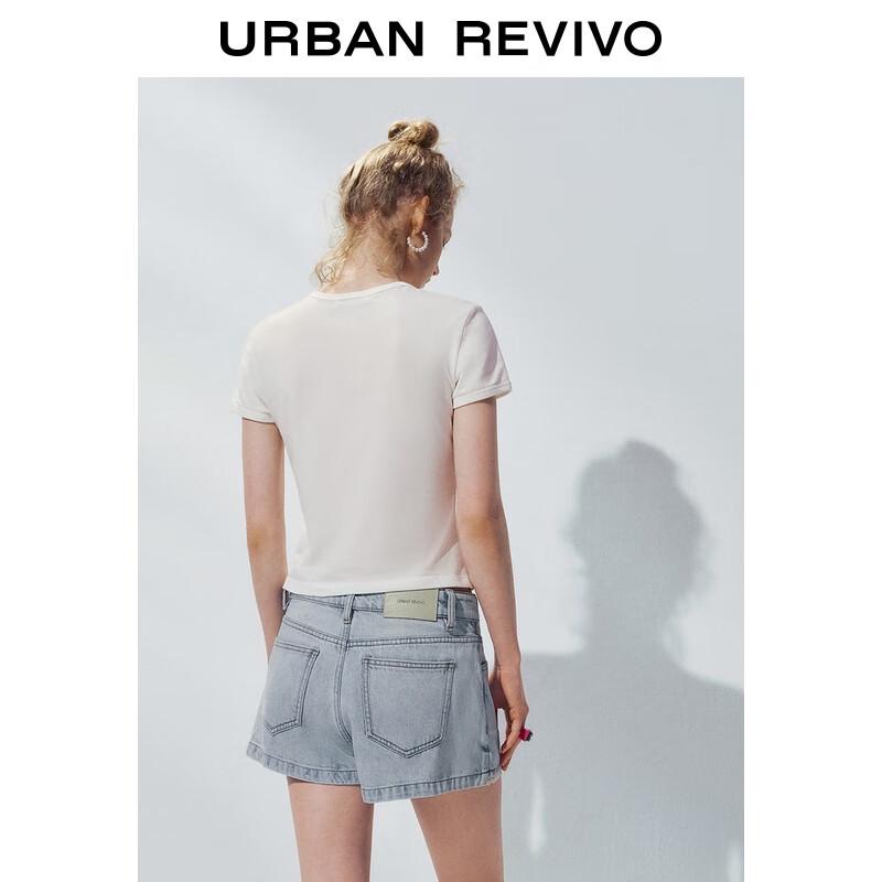 UR 2025 Women's Color-Block Print Short Sleeve T-Shirt