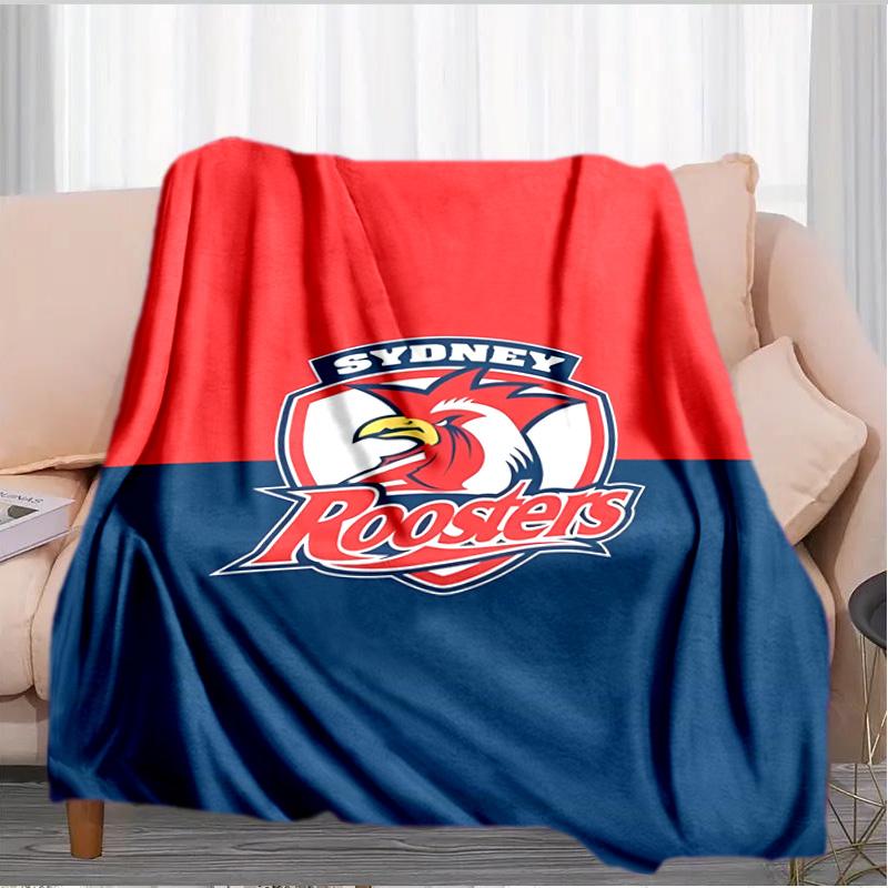 Sydney Roosters Team Spirit Blanket Suitable for Sofas, Beds, Offices, And Camping - Perfect Gift for Halloween Christmas