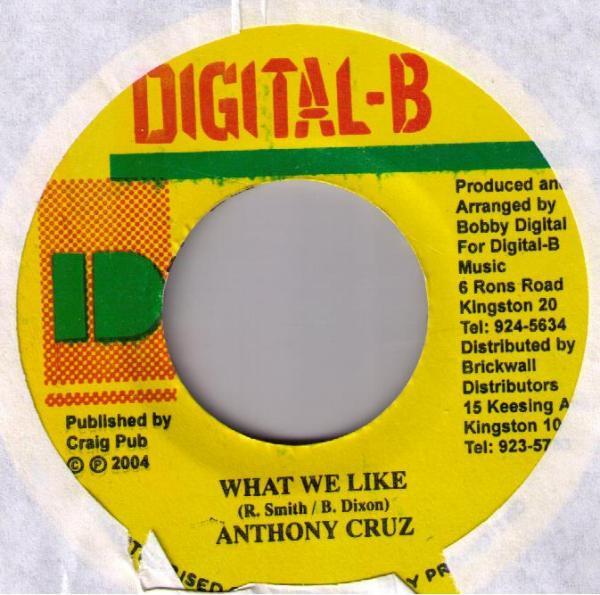 

7-дюймовая пластинка ANTHONY CRUZ / NIKI BERCH - What We Like / Good By My Love НЕТ Digital-B 2004 Ямайка Регги, Ска и Даб Б/у