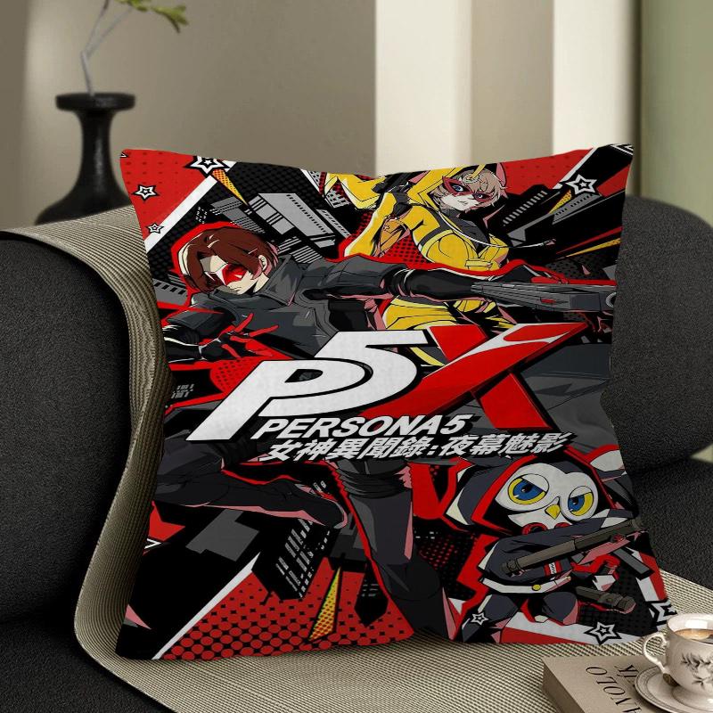 Persona 5 Gaming Pillow Cover Sofa Cushion Cover Home Room Decoration Children Gift