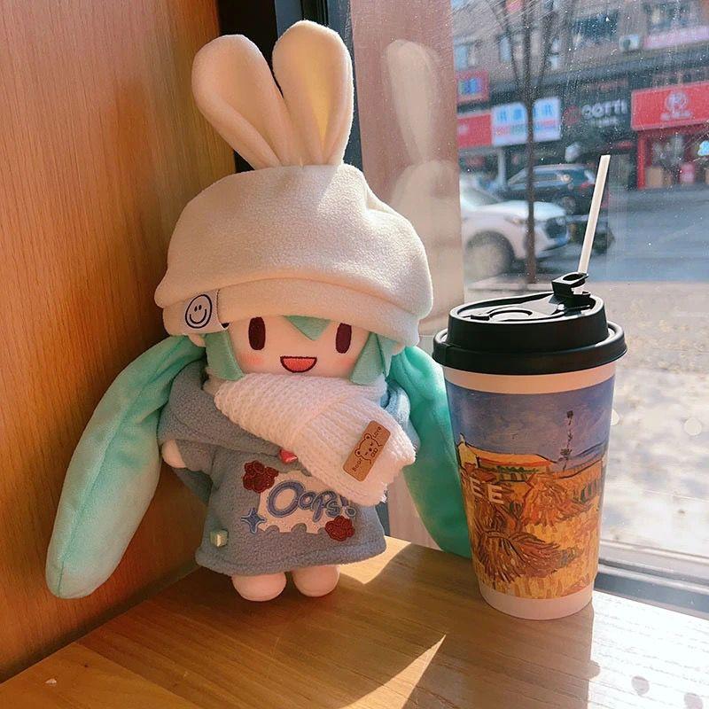 Kawaii Hatsune Miku Snow Princess Anime Cartoon Plush Doll Dress-Up Hatsune Miku Fufu Cute Doll Christmas Gift