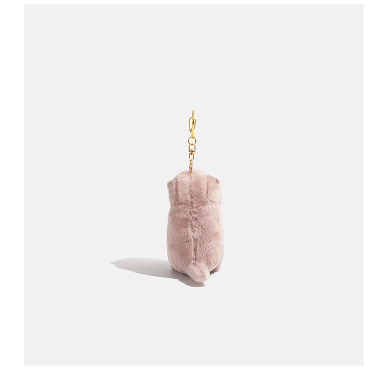 Kpop Idol Lee Chan Same Otter Plush Keychain Adorable Sea Otter Holding Fish Stuffed Doll Backpack Bag Hanging Charm