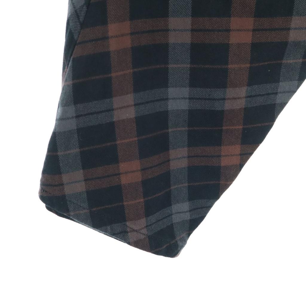 Beauty products PPFM Check Pattern 3D cutting Cotton pants Brown Men's Used