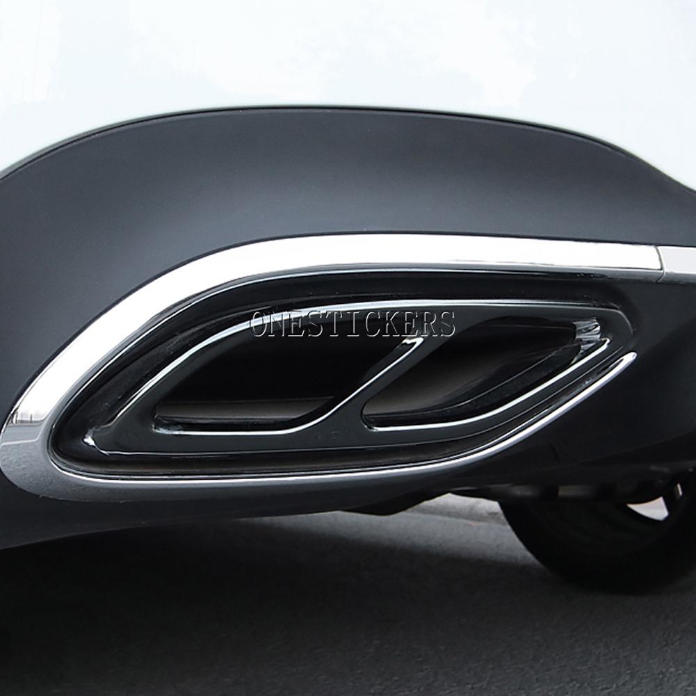 For Mercedes Benz CLA Class C118 W118 CLA180 200 220 250 260 2020-2022 ABS Car Accessories Muffler Exhaust Pipe Tail Cover Trim KIY7