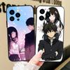 H-Hyouka Anime Handyhülle Für IPhone 17 Air 16 15 14 13 Pro Max 11 12 Schwarze Silikonhülle