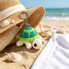 Tortuga Tejida a Crochet Hecha a Mano Tortuga Marina Colgante Adorno de Apoyo Emocional Bolso Mochila Regalo para Niñas Niños Colgante para Bolso