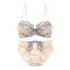 Bra and Shorts Cutie Heart SHIROHATO and Triumph Large Underbust Size Set, & Ribbon, CDEF80-90, Collaboration, (CR-cream, D85)