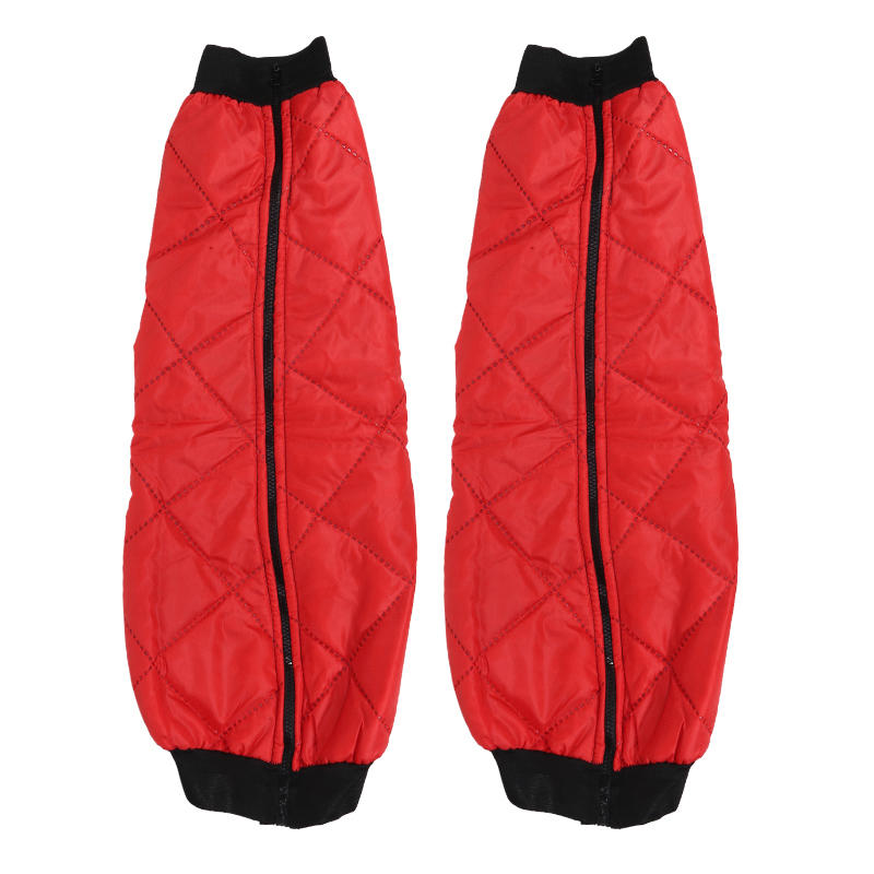 

1 пара зимних мотоциклетных наколенников, утолщенные, теплые, ветрозащитные, защитные гетры, флисовая ветрозащитная накладка для ног, защита для велоспорта One Size красный