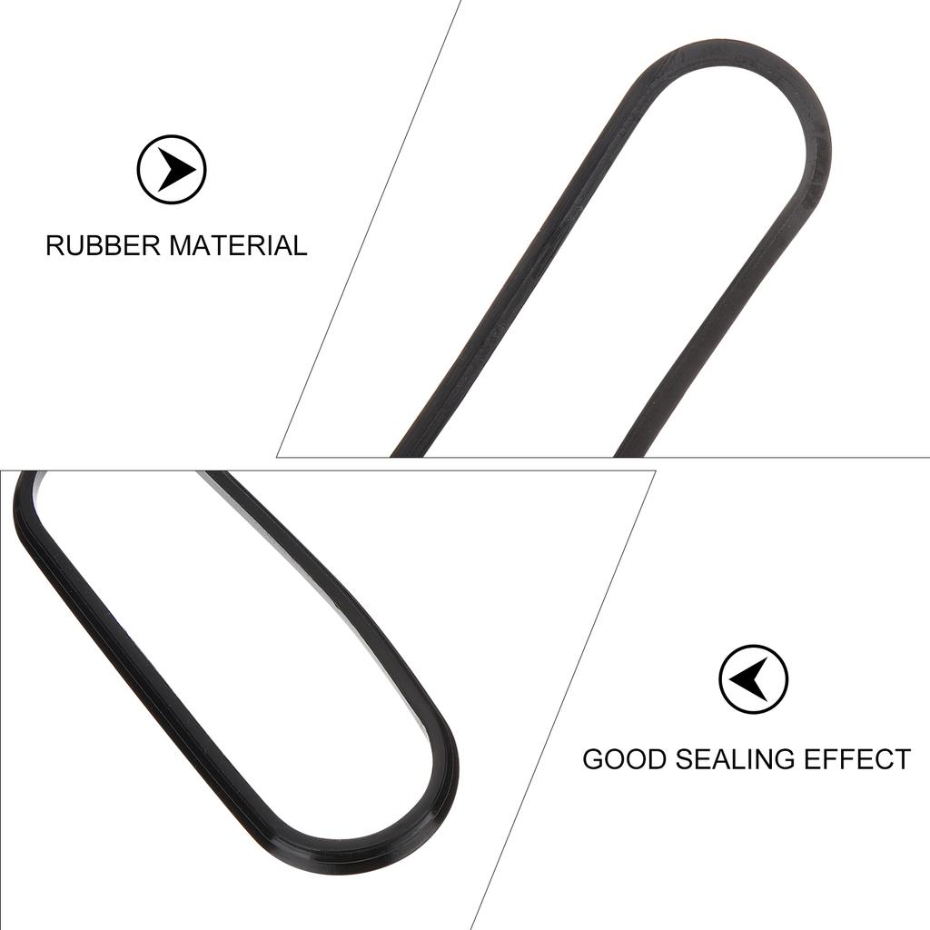 10 Pcs Cup Seal Rubber Ring for Water Bottle Lid Sealing Replacement Black Gasket