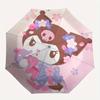 1pc Little Monster and Kuromi Automatic Opening and Closing Umbrella - Suitable for Various Occasions, Outdoor Activities, Lightweight and Durable Aut