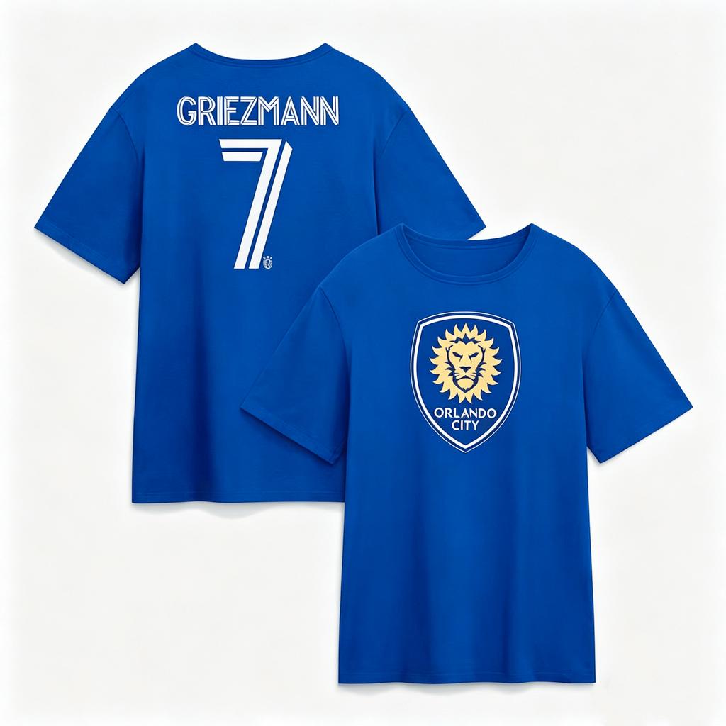 Antoine GriezUnisexn Orlando City Graphic Shirt Unisex Cotton Yk Oversized Popular Unisexs Womens TShirt Football Fans Tee