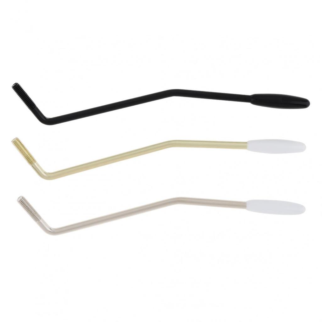 3 Stück 6 mm Tremolo-Arm Whammy Bar Vibrato Steel mit Ersatzkappen für E-Gitarre