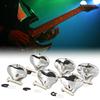 6 Stück Gitarrenmechanik-Knopf Exquisite Fischschwanzform Bequemer Griff Metall Stimmwirbelkopf