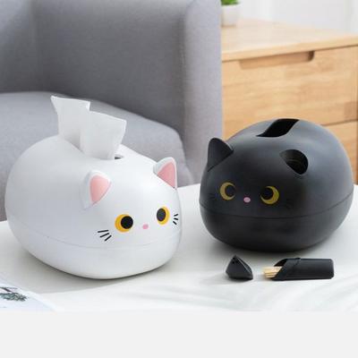 Stojan na toaletní papír Nordic Cat Tissue Box Stolní držák na kuchyňské ubrousky