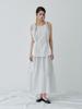 Reply Smock Banding Gather Skirt_Off White