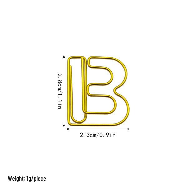 

Скрепки-буквы алфавита для студентов - 26 английских букв для организации документов