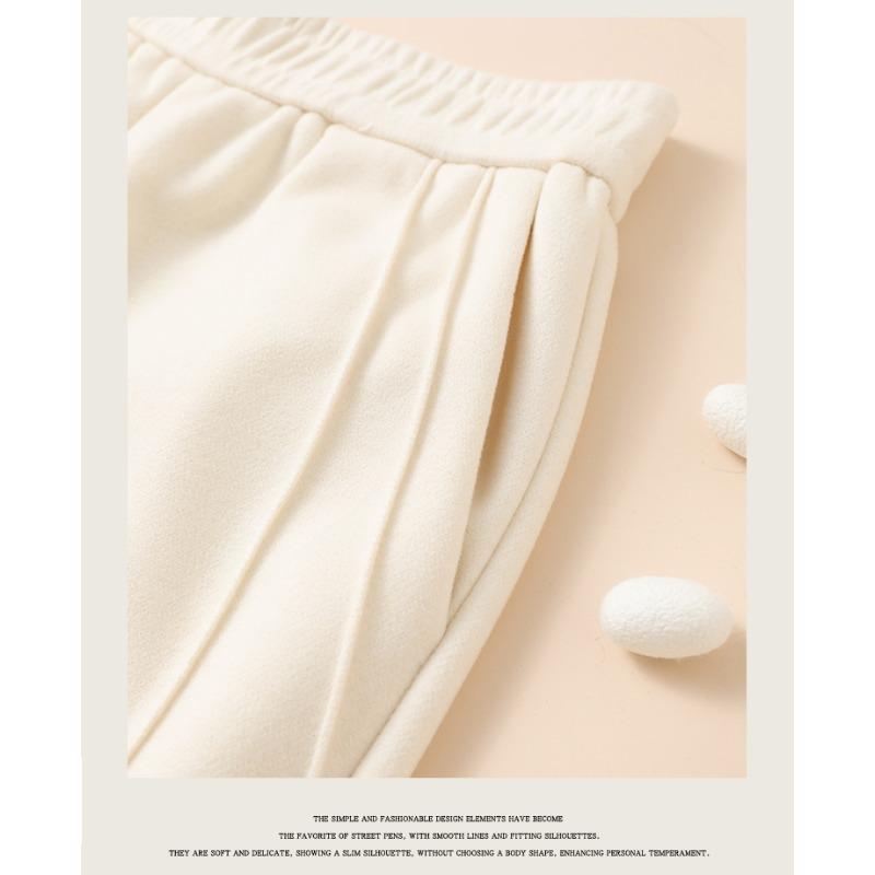 DIMANAF Autumn Winter Plus Size Women Pants Lady Long Pants Loose Casual Oversized Bottoms Thick Knitted