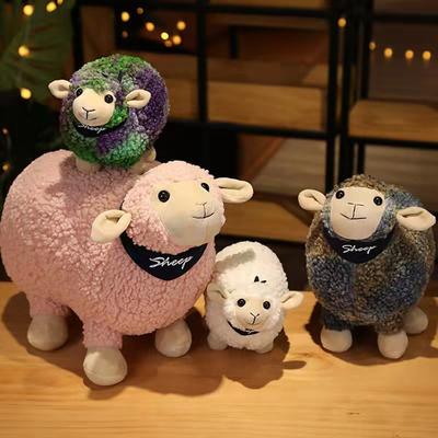 Adorable Robby Sheep Plush Doll Soft Stuffed Toy Kid Hugging Pillow Gift