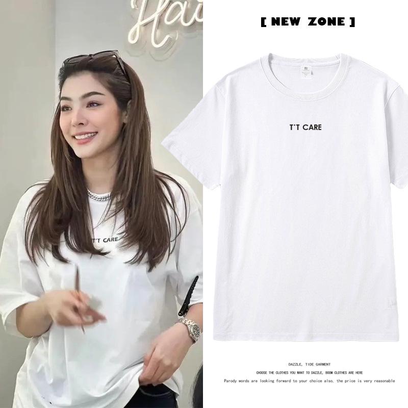 Love Fills the Blank Fayeyoko Women's Cotton Short Sleeve T-Shirt - Stylish Letter Design