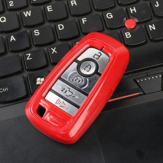 For Ford Bronco/Bronco Sport +/F-150 Key Fob Cover Case Shell Protector Red