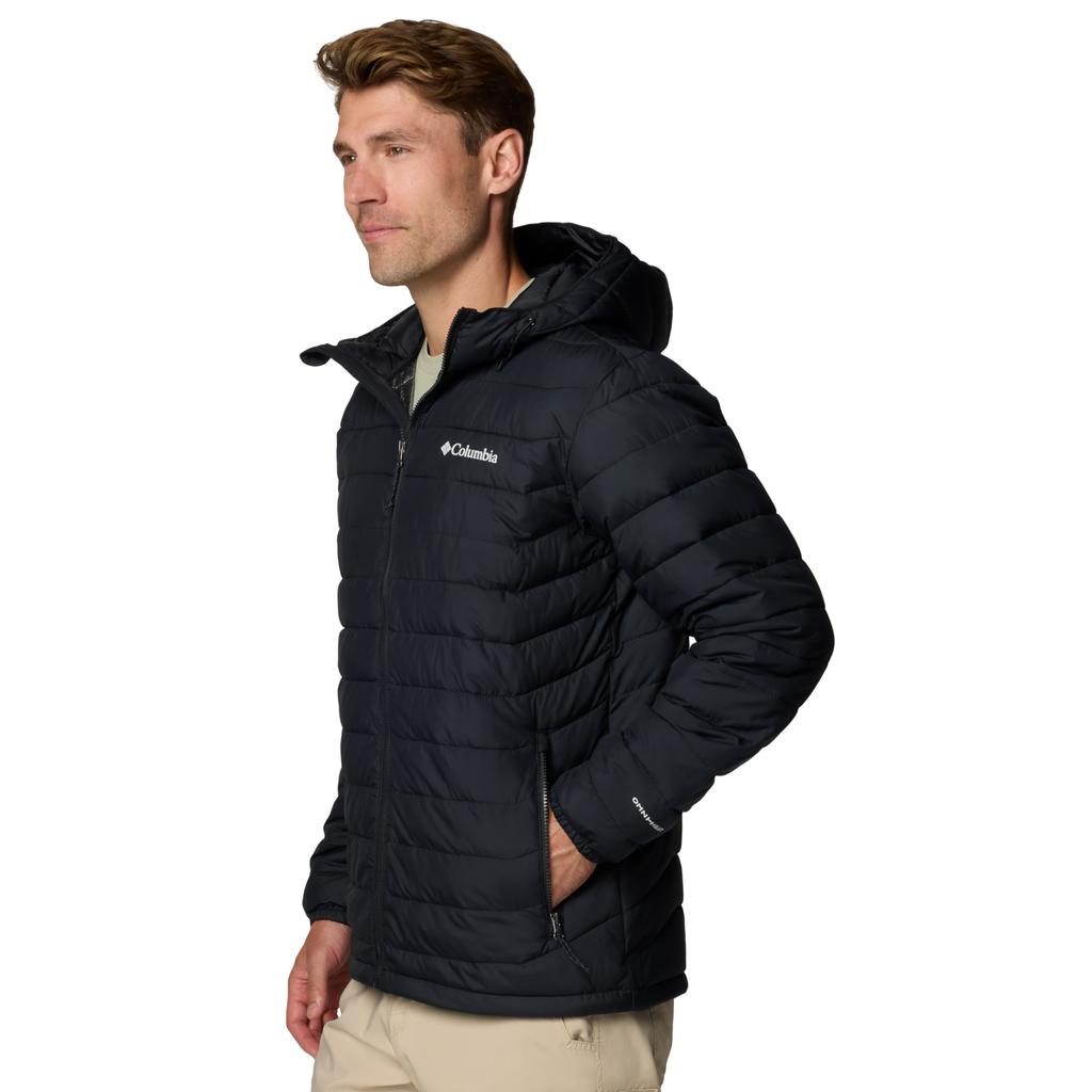 Columbia Powder Lite II Hooded Jacket, Mens black Jacket