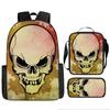 Skull Schoolbag for Primary School Students, Kindergarten New Schoolbag for Boys and Girls, Grades 2345 and 6