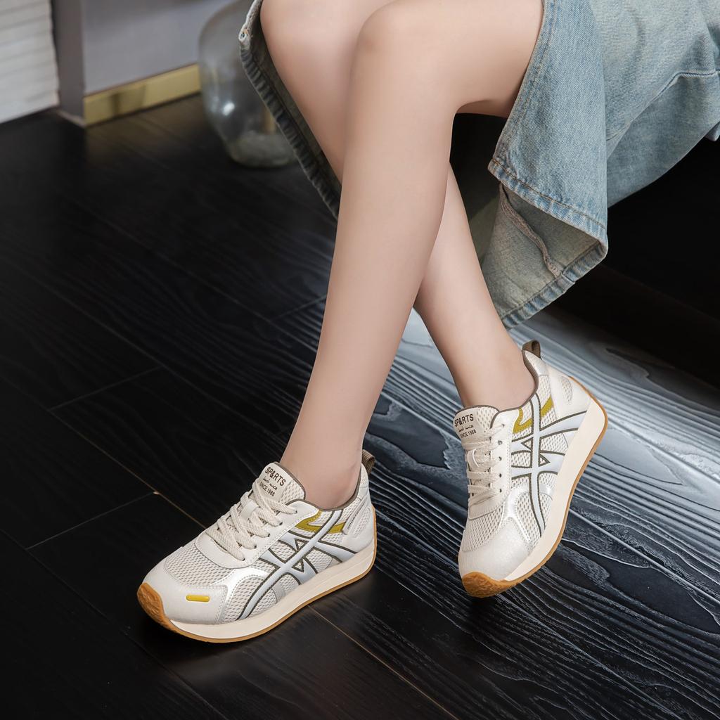 Leather version~ New Maillard platform heightening German training shoes versatile casual sports shoes women's board shoes Forrest Gump shoes