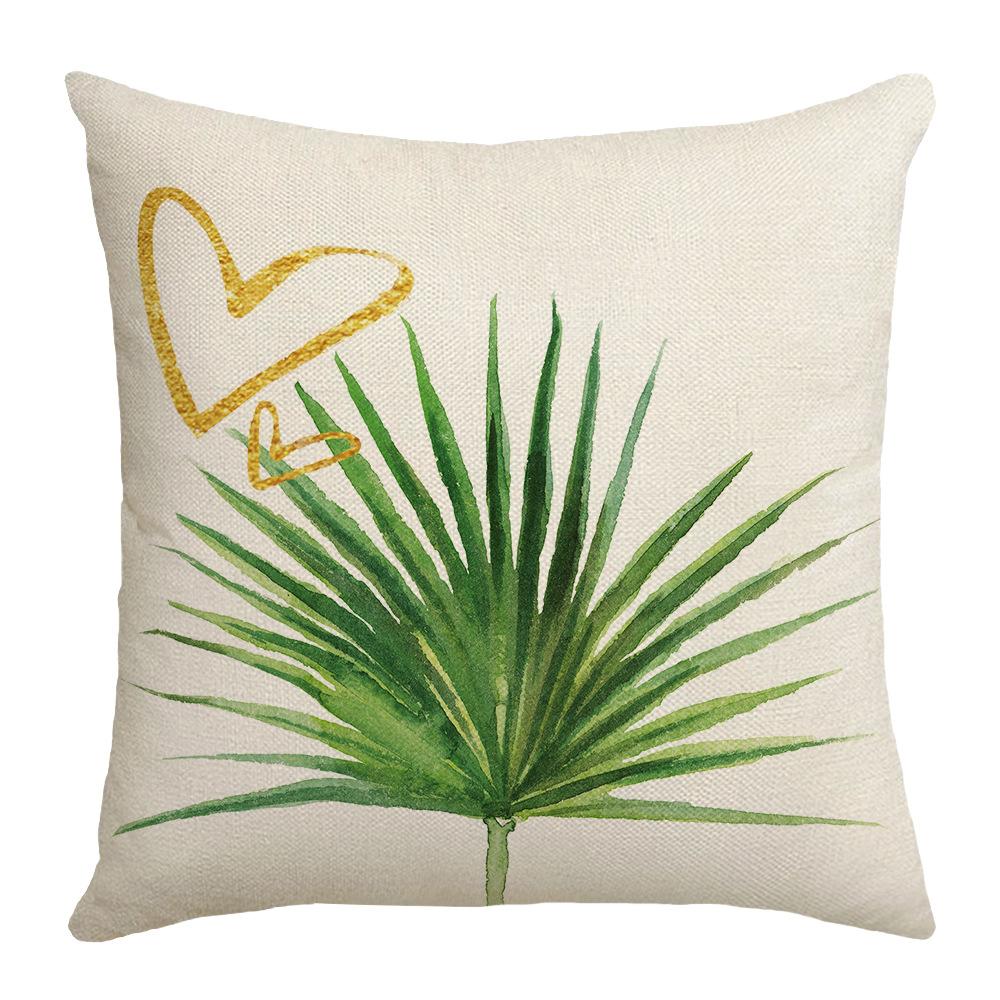 Pillow Summer Plant Pineapple Flamingo Print Car Cushion Bedside Cushion Linen Pillow Cover