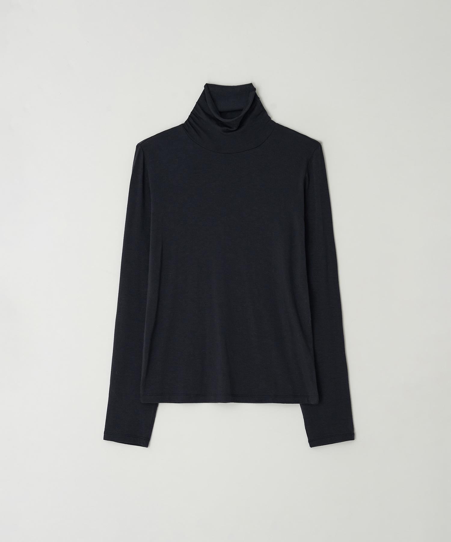 The Rye Sheer Turtleneck Top(Navy) Navy/Free