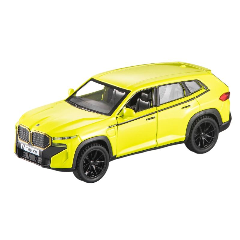 1/32 BMW THE XM SUV Alloy Car Model Sound and Light Pull Back Children's Toy Collectibles Birthday Gift