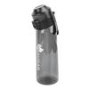 650ml Air Scent Water Bottle Straw Scent Water Cup with 2 Rings for Hiking Picnic Outdoor Travel