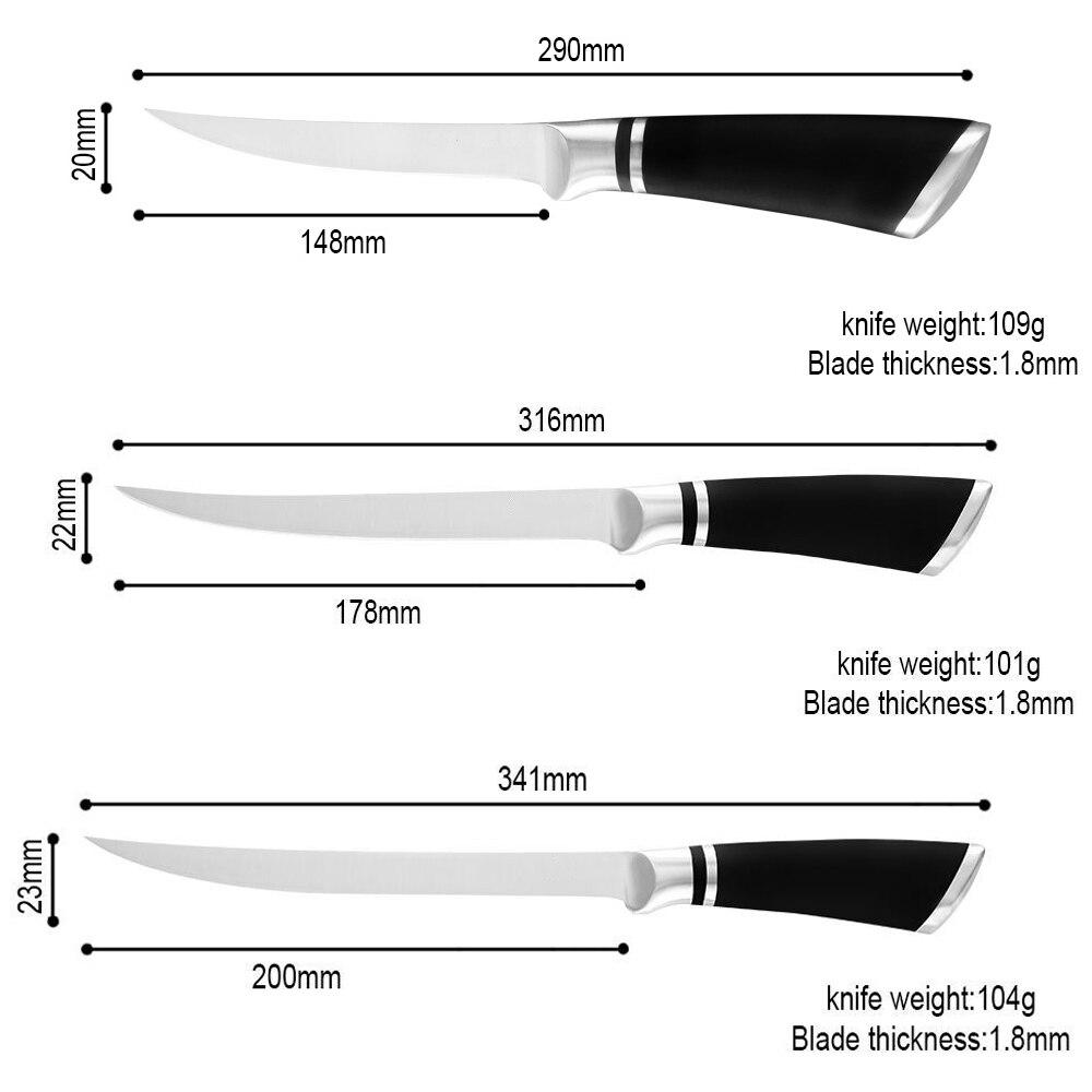 Edelstahl 6/7/8 Zoll Ausbeinmesser Küchenmesser für Knochen Fleisch Fisch Sushi Messer Gemüse Kochwerkzeug