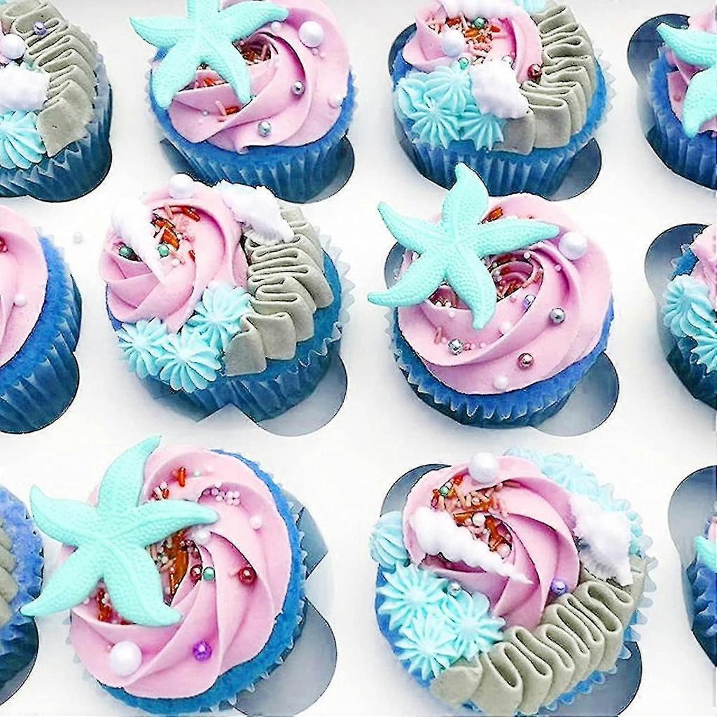 Marine Fondant Silicone Molds, Starfish,conch,seashells Silicone Cake Fondant Baking Molds Chocolate Candy Baking Tool For Wedding Birthday Party Cake