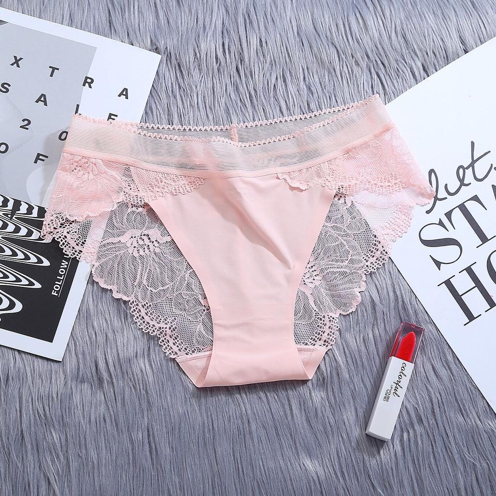 Spitzenhöschen Hohe Taille Frauen Sexy Spitzenunterhose Weibliche Slips Unterwäsche Atmungsaktive Unterwäsche Perspektive Unterwäsche Damen