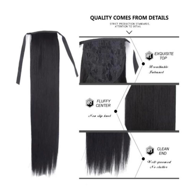 Super dlouhá 80cm culík dlouhé rovné vlasy tepelně odolná syntetická paruka LUPU