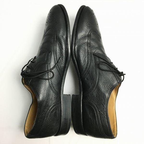 Gravati Vintage Made In Italy Wingtip Business Shoes Black Men's Size 11(USED)