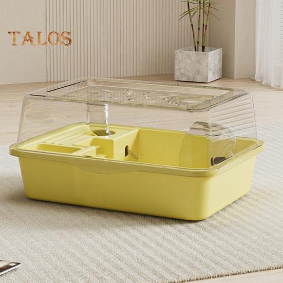 Büyük Hamster Kafesi Üstü Açılabilir Gine Domuzu Kafesleri Su Şişesi Egzersiz Tekerleği Çift Katmanlı Küçük Hayvanlar Tavşan Fare Kirpi için Oyun Evi