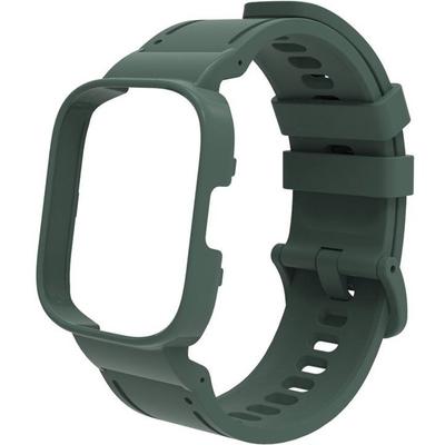 Silicone Strap with Case for Xiaomi Redmi Watch 3 Active, Green