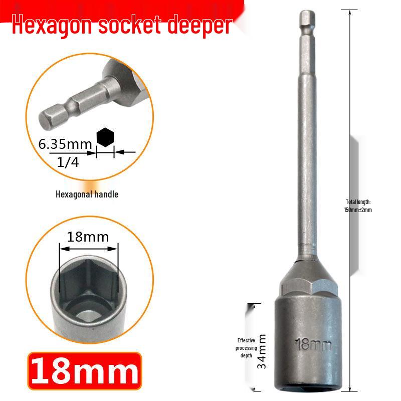 Chiave per Dadi Esagonali Profondi per Trapano Elettrico 5.5mm