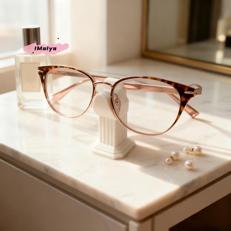 M-Minimalist Roman Column Glasses Holder Roman Column Ornament Glasses Desktop Organizer Home And Office Desk Decorative Gift