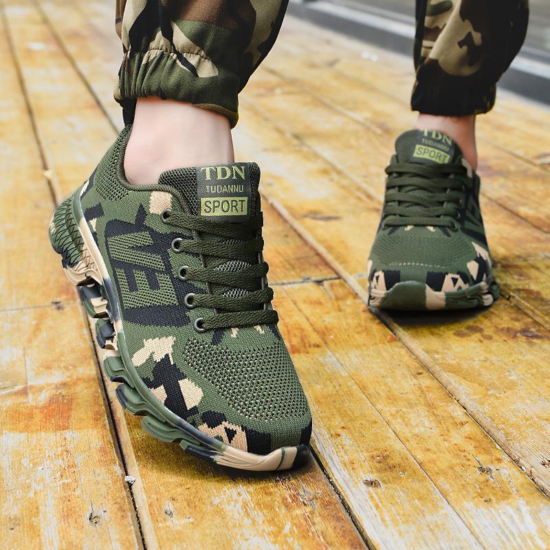 2025 New Couple Casual Camouflage Sneakers Men's Shoes Daily Hiking Shoes Women's Comfortable Breathable Mesh Shoes