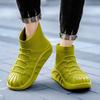 Men's rain shoes short tube fashionable and comfortable outer wear rubber shoes waterproof, non-slip and wear-resistant low rain boots in rainy days