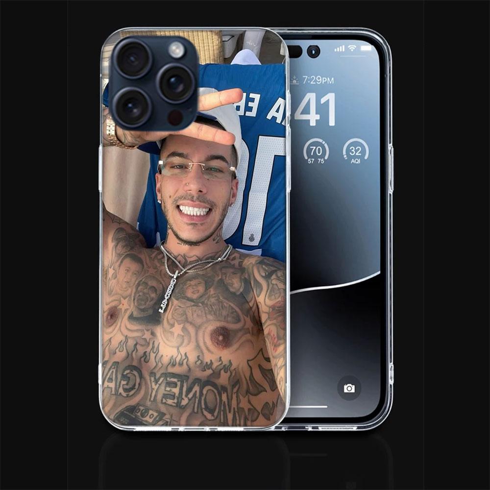 Rapper Sfera Ebbasta Clear Phone Case For Iphone 17 Air 16 Pro Max 15 Pro 14 Plus 17E 16E 11 13 12 Mini Cover Cases Fundas Cell