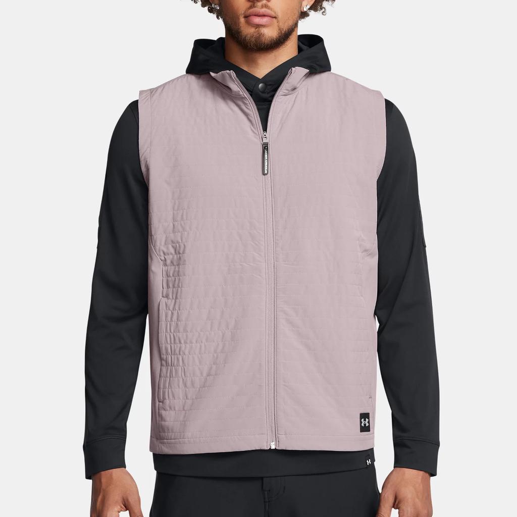 Under Armour Drive Pro Storm Lightweight Fleece Insulated Vest Men Vests Fatigue-Gray 1387120-015