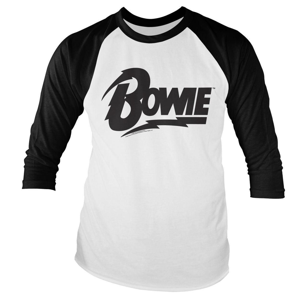 Maglietta A Maniche Lunghe Con Logo Di David Bowie Ufficialmente Licenziata XXXXL