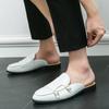 Casual Leather Shoes For Men White Leather Loafers Summer British Style formal Leather Business Shoes Male