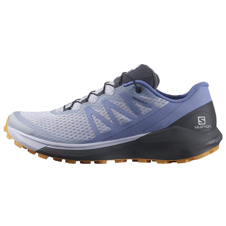 Salomon Sense Ride 4 Comfortable Fabric Durable Low-Top Running Shoes Women Running Shoes Light-Purple 416908